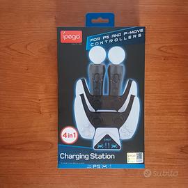 Base di ricarica 4in1 per PS5 Controller e P-Move