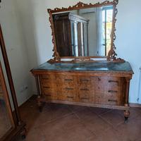 Camera da letto completa neoclassica radica marmo