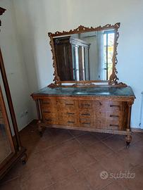 Camera da letto completa neoclassica radica marmo