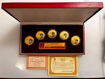 Set Medaglie Ufficiali Olimpiadi Pechino 2008