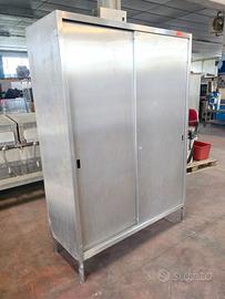 armadio inox per cucina alimentare usato
