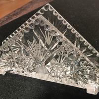 portacarte/portatovaglioli in cristallo 