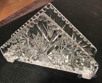 portacarte/portatovaglioli in cristallo 