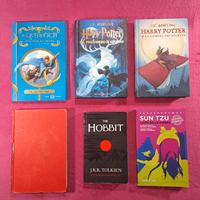 Harry Potter libri vari tela rossa