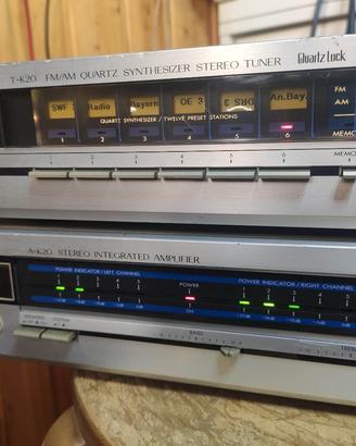 JVC  A-k20 + JVC T-k20  amplificatore e tuner 