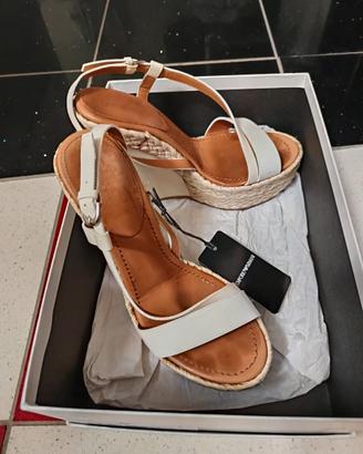 Sandali EMPORIO ARMANI Zeppa Espadrillas – N. 38½