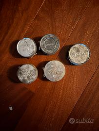 Lotto 5 Scatole Latta Vintage