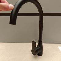 MISCELATORE CUCINA CANNA ALTA NERO OPACO NUOVO