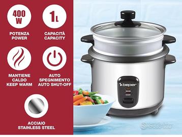 Pentola cuociriso e vaporiera beper