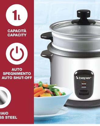Pentola cuociriso e vaporiera beper