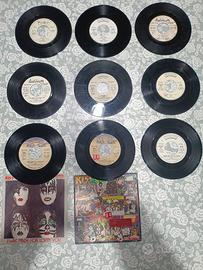KISS - Lotto 9 45giri 7" Single 1978/83 Italia