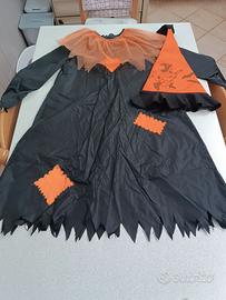Costume strega di halloween 5-10 anni