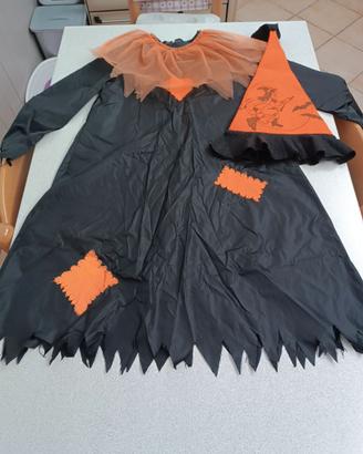 Costume strega di halloween 5-10 anni