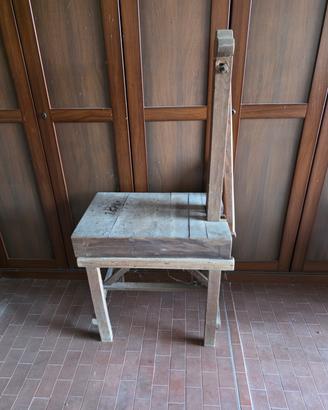 Antica Gramola (Gramla) in Legno per Pane 