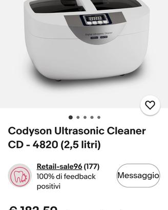 Codison cd-4220 pulitore ultrasuoni 170w 