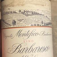 Bottiglia barbaresco 1970 cantina Ceretto Alba