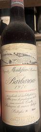 Bottiglia barbaresco 1970 cantina Ceretto Alba