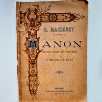 MANON - J. Massenet. Libretto d'opera (1903)