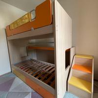 Letto a castello salvaspazio scorrevole