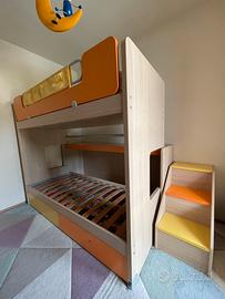 Letto a castello salvaspazio scorrevole