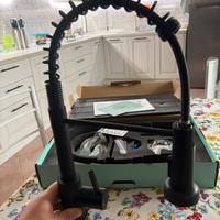 Miscelatore rubinetto lavello cucina nero