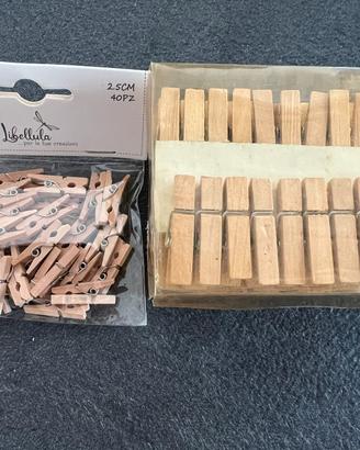 Set 130 Mollette in Legno