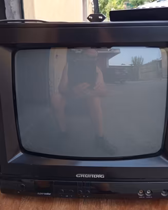 TV tubo catodico vintage Grungig
