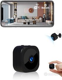 Mini Telecamera WiFi Interno, Videocamera 1080P