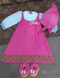 Vestito carnevale masha on sale e orso 2 anni