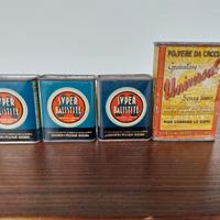 scatole polvere da sparo vintage
