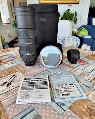 Sigma 150-500mm APO HSM Nikon F + FTZ op. wildlife