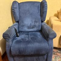 Poltrona relax alzapersone 2 motori