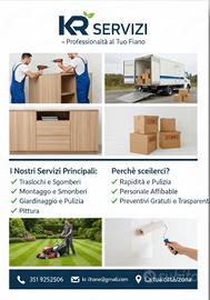 Servizi MONTATORE, TRASPORTO, TRASLOCHI È SGOM