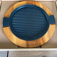 Bistecchiera in ghisa con vassoio