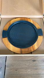 Bistecchiera in ghisa con vassoio