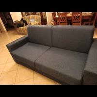 divano letto matrimoniale blu 