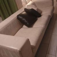 Divano 4 posti in vera pelle