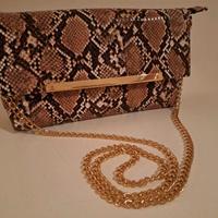 Borsa Tata Italia simil pelle serpente 