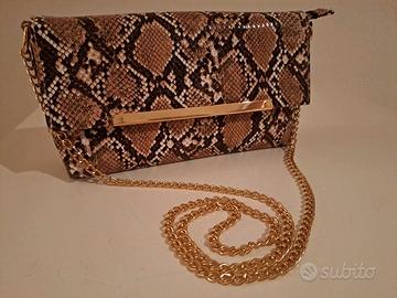 Borsa Tata Italia simil pelle serpente 