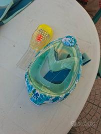 Maschera snorkeling easybreath + pinne