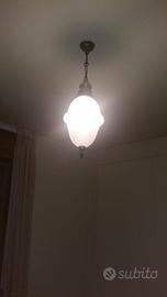Lotto 3 lampadari vintage d epoca cristallo ferro