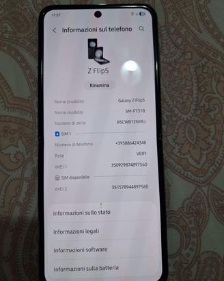 Samsung galaxy Z Flip5 