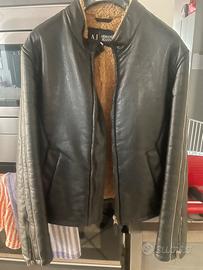 Giubbotto in pelle Armani jeans originale