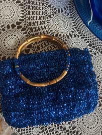 Borsa con manici in bamboo