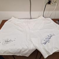 pantaloncino milan autografato da baresi e maldini