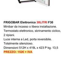 Frigobar hotel utilizzati 20 mesi