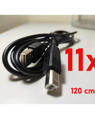 11x Cavi da USB A MASCHIO a USB B MASCHIO