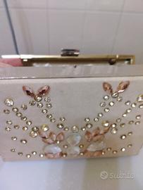 borsa modello valigetta elegante con strass
