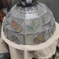 lampadario in piombo e vetro 