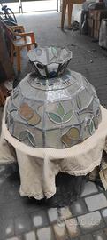 lampadario in piombo e vetro 